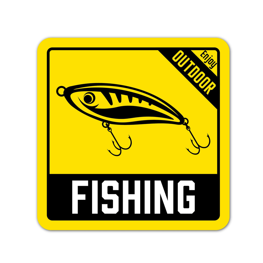 黄色を一つ効かせる。FISHINGステッカーと釣り道具の配色入門