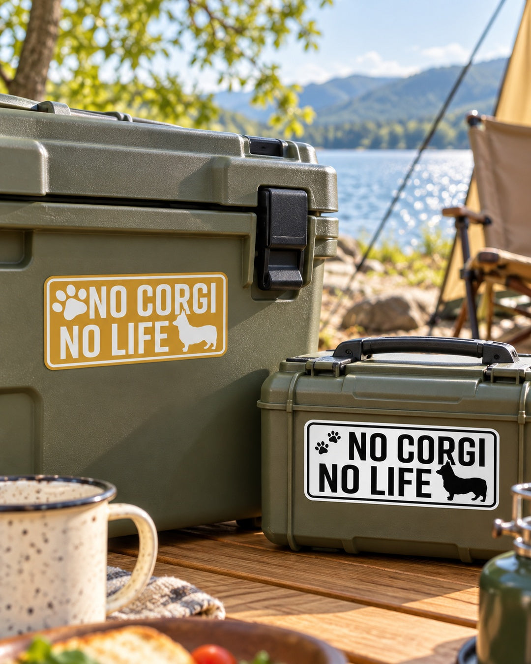 コーギー好きの合言葉。「NO CORGI NO LIFE」を3つの外遊びシーンで