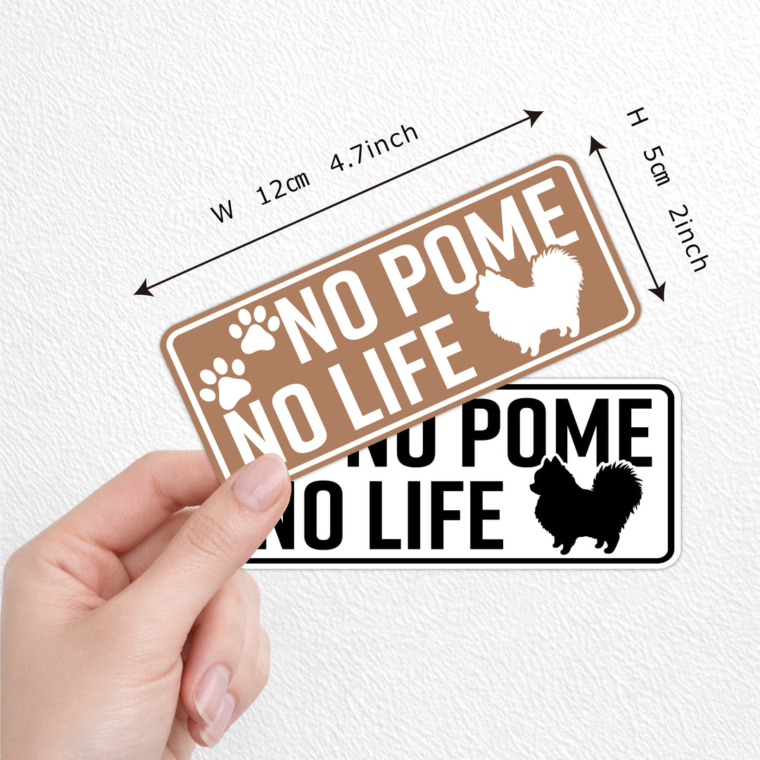 NO POME NO LIFE　(dogsticker0001pome)