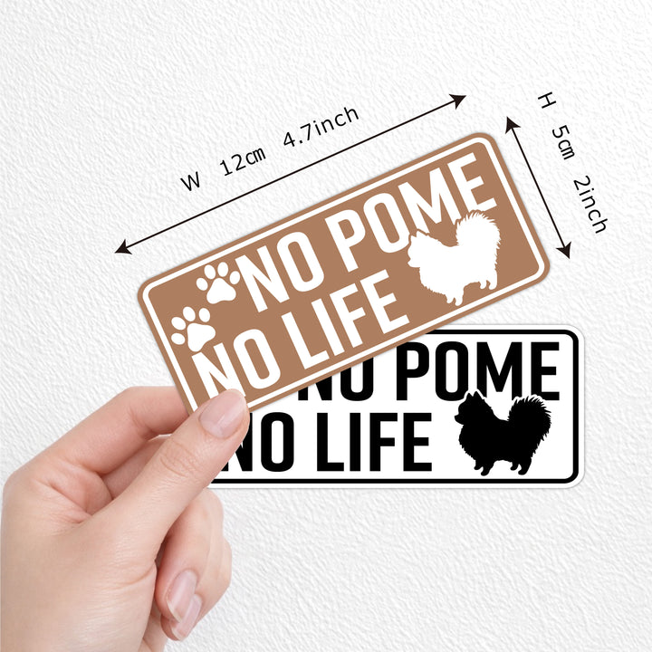 NO POME NO LIFE　(dogsticker0001pome)