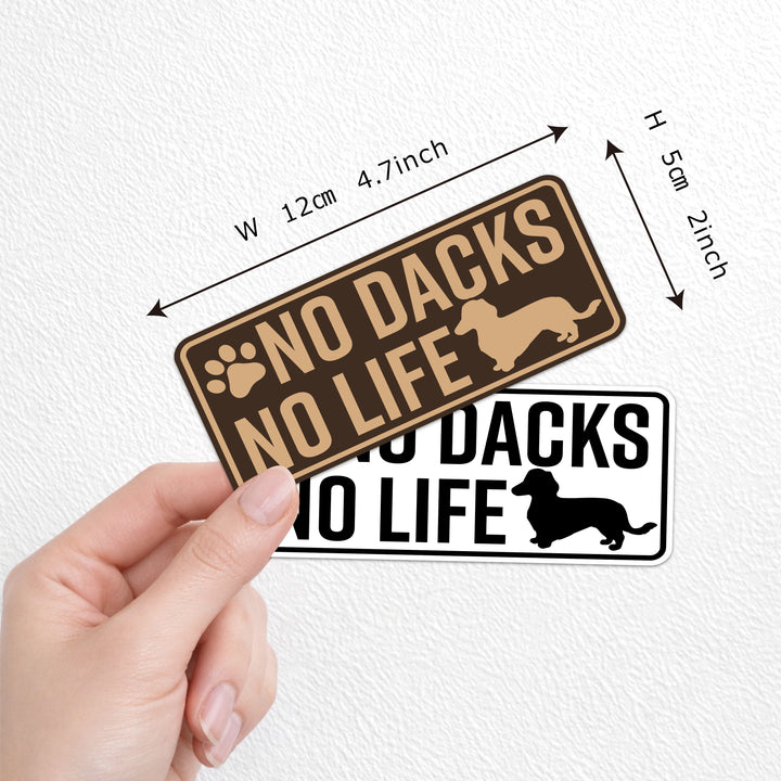 NO DACHS NO LIFE　(dogsticker0002dachs)