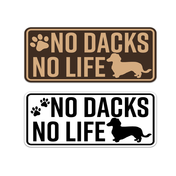 NO DACHS NO LIFE　(dogsticker0002dachs)