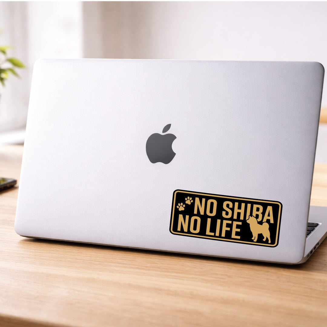 NO SHIBA NO LIFE　(dogsticker0003shiba)