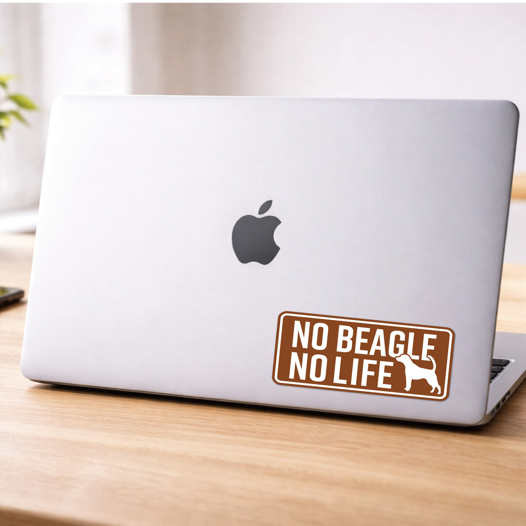 NO BEAGLE NO LIFE　(dogsticker0005beagle)