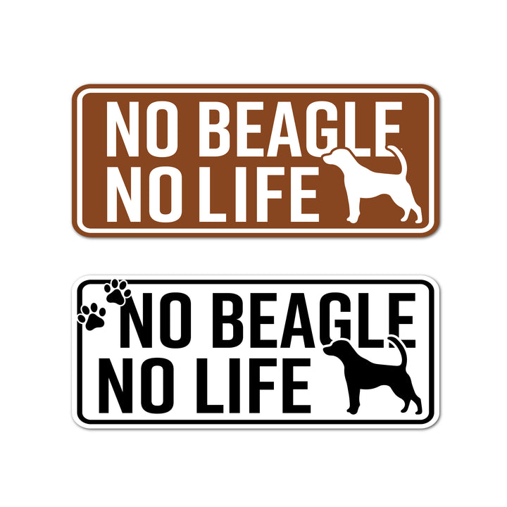 NO BEAGLE NO LIFE　(dogsticker0005beagle)