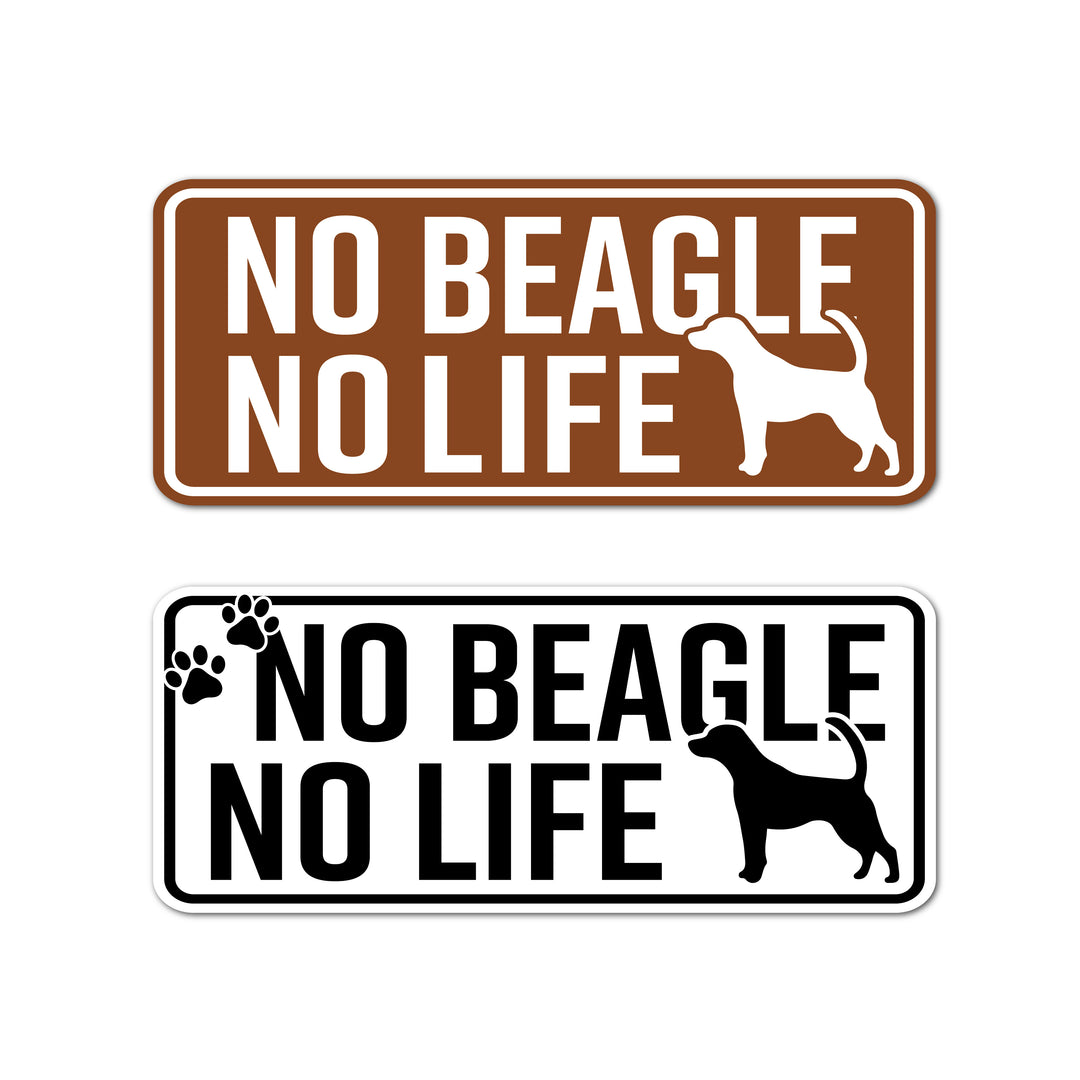 NO BEAGLE NO LIFE　(dogsticker0005beagle)