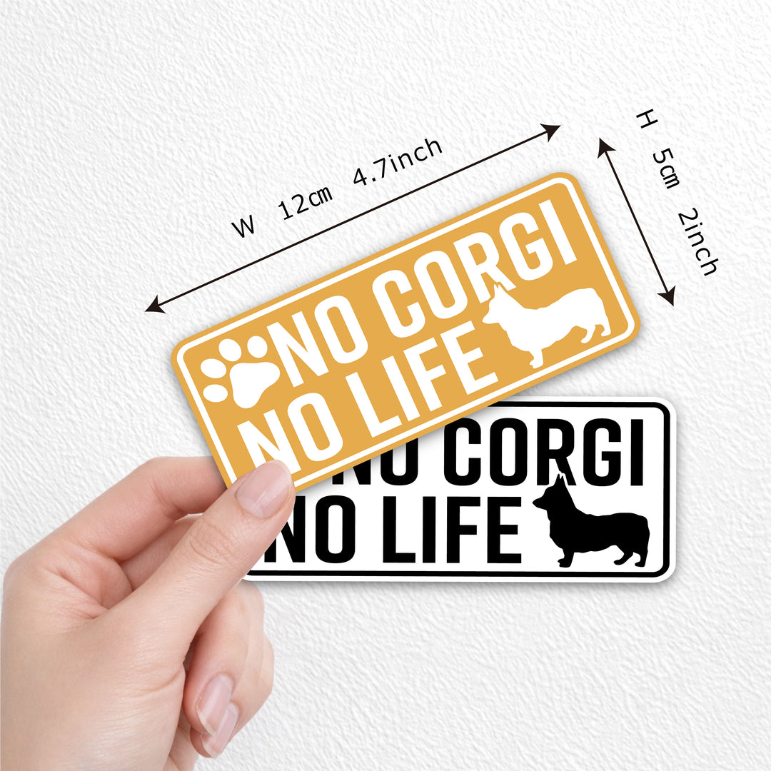 NO CORGI NO LIFE　(dogsticker0007corgi)