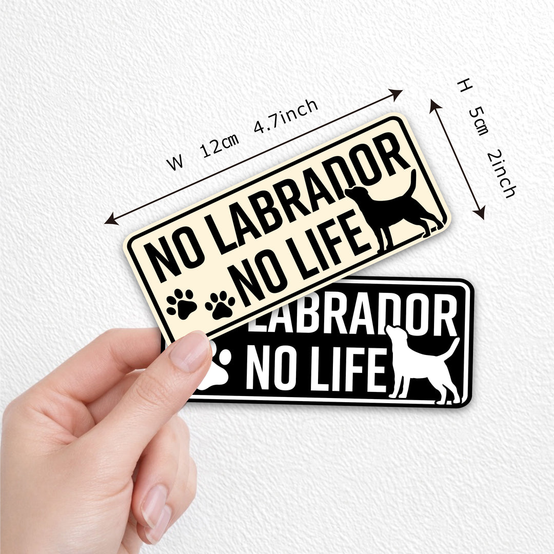NO LABRADOR NO LIFE　(dogsticker0016labrador)