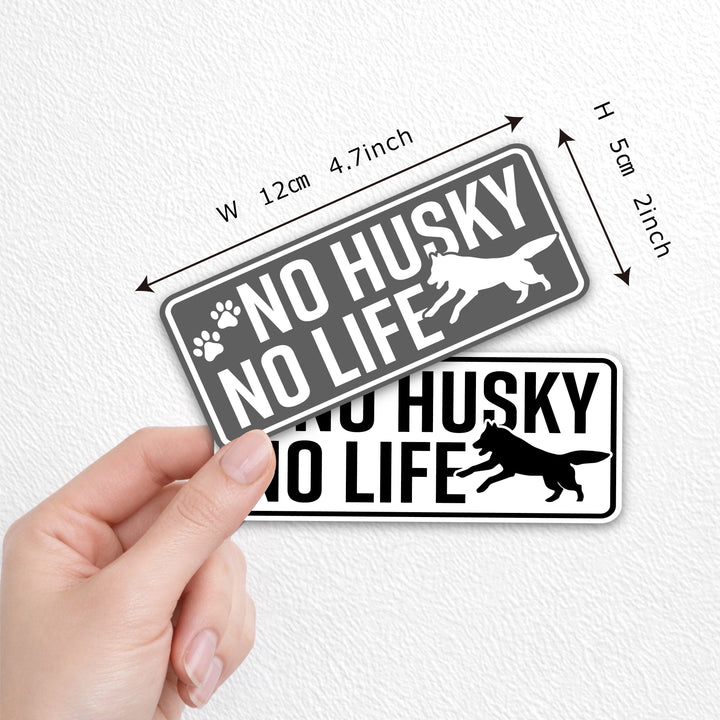 NO HUSKY NO LIFE　(dogsticker0017husky)