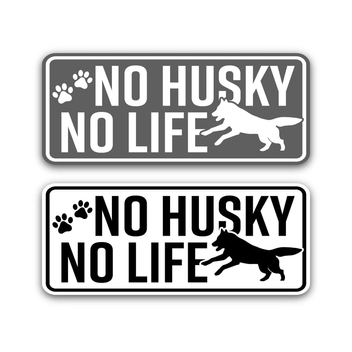 NO HUSKY NO LIFE　(dogsticker0017husky)